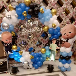 Boss Baby Theme Balloon Ring Decoration for Kid’s Birthday – Fun & Stylish