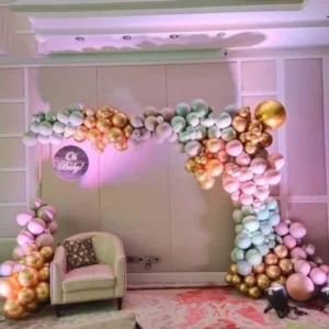 Premium Baby Shower Balloon Decoration at Home