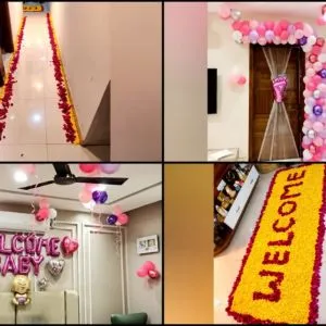 Baby Girl Welcome with Flower