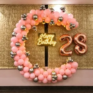 Dusky Pink Wall Decor for Birthday