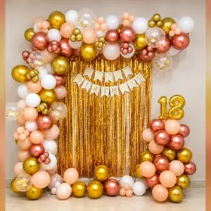 Elegant Birthday Balloon Decor