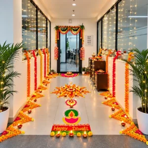 Festival of Light Office Decoration