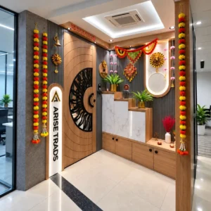 Festive Diwali Office Decoration